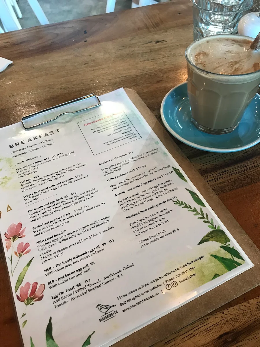 Menu, Blackbird & Co