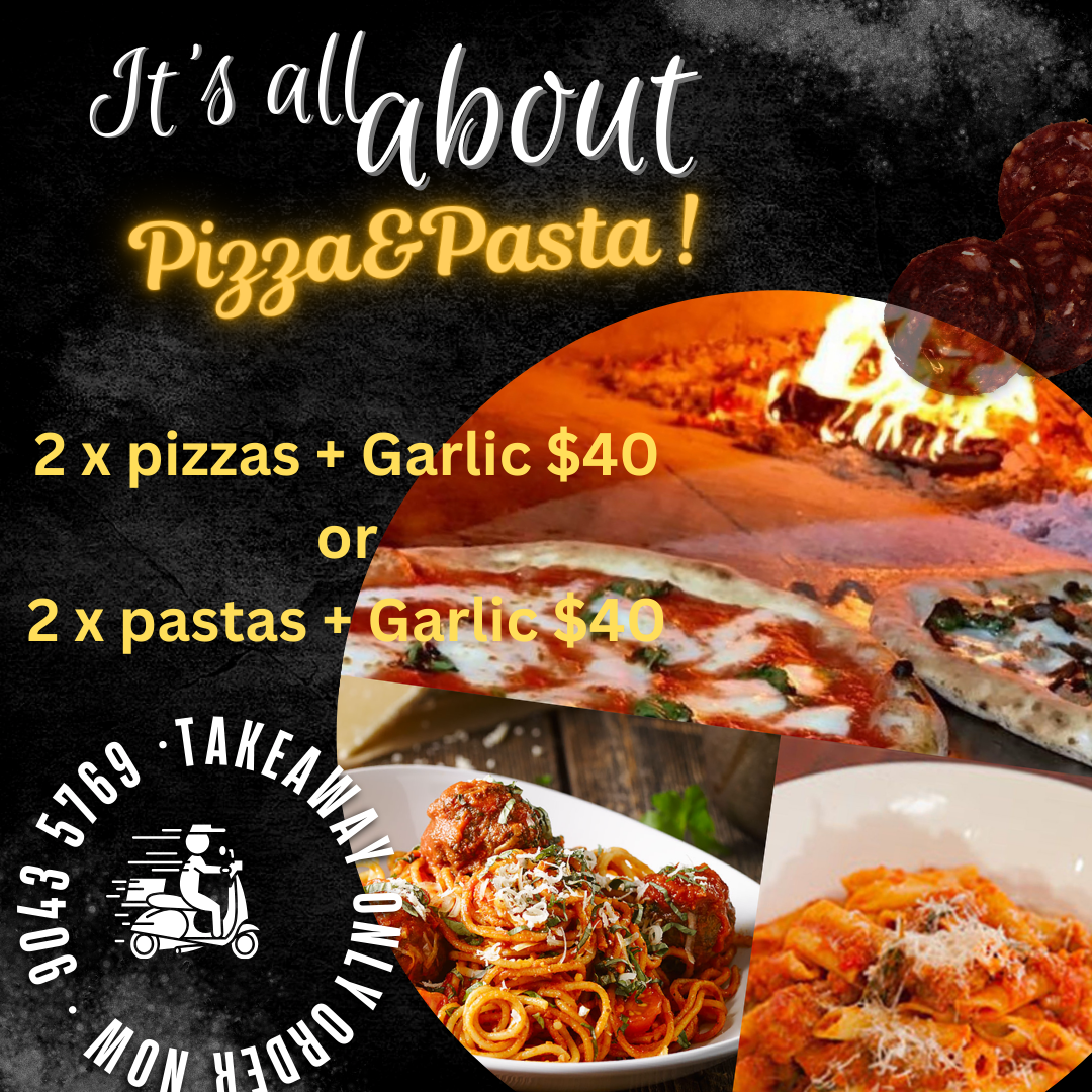 Menu, The Warehouse Pizzeria