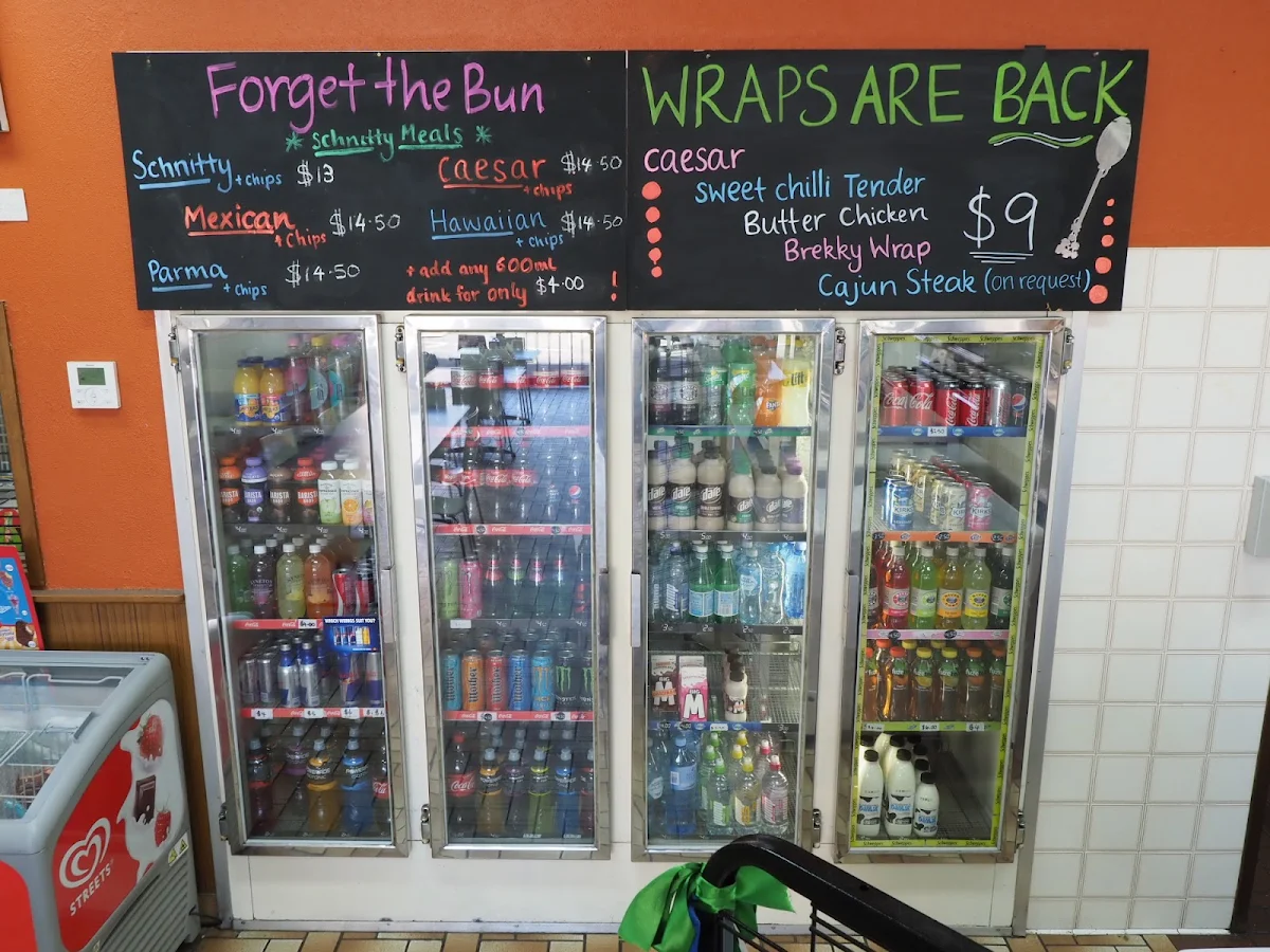 Menu, Wattle Snack Bar