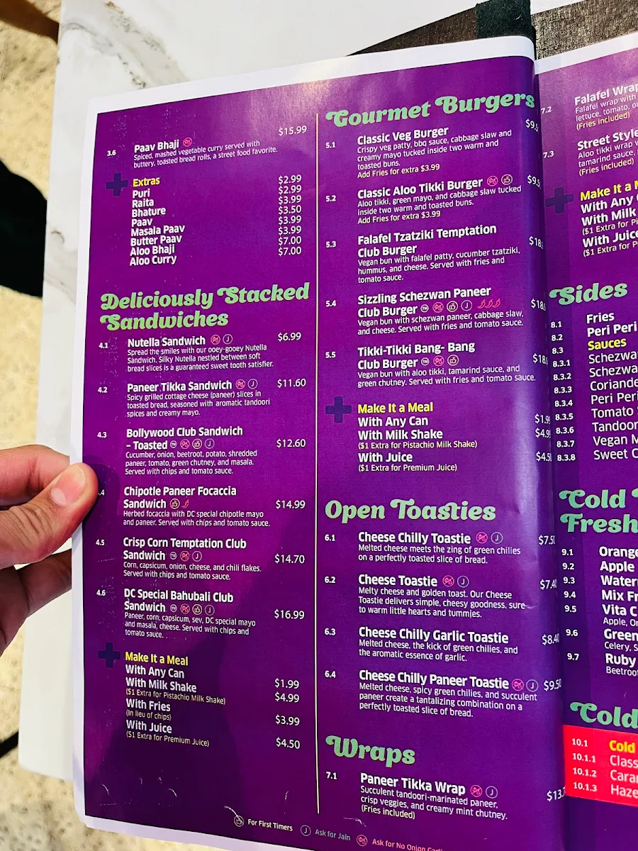 Menu, Dessert Corner - Cranbourne North