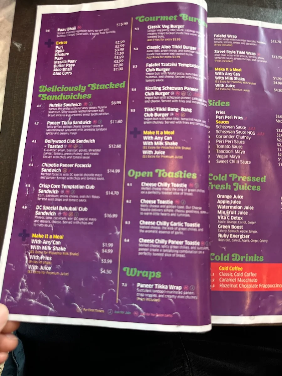 Menu, Dessert Corner - Cranbourne North