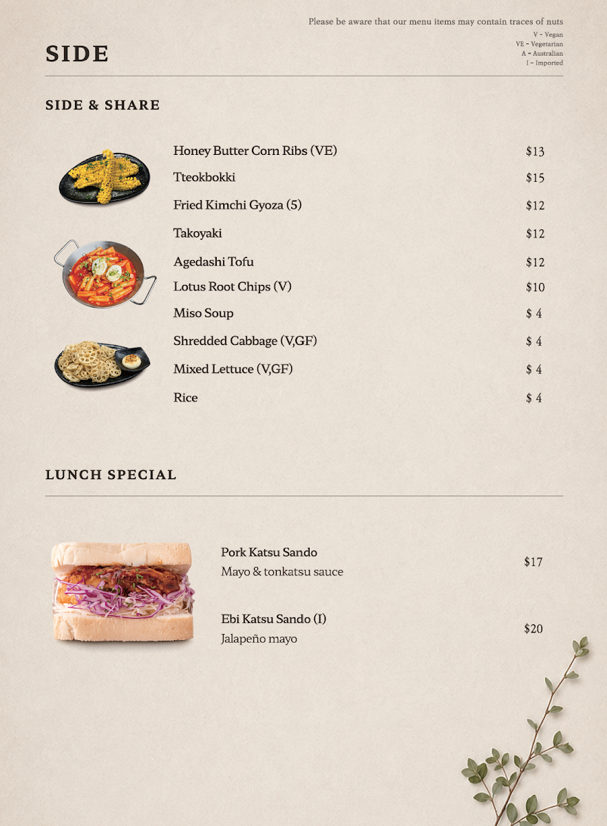 Menu photo 1
