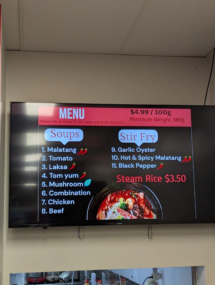 Menu, Malatang Noodles