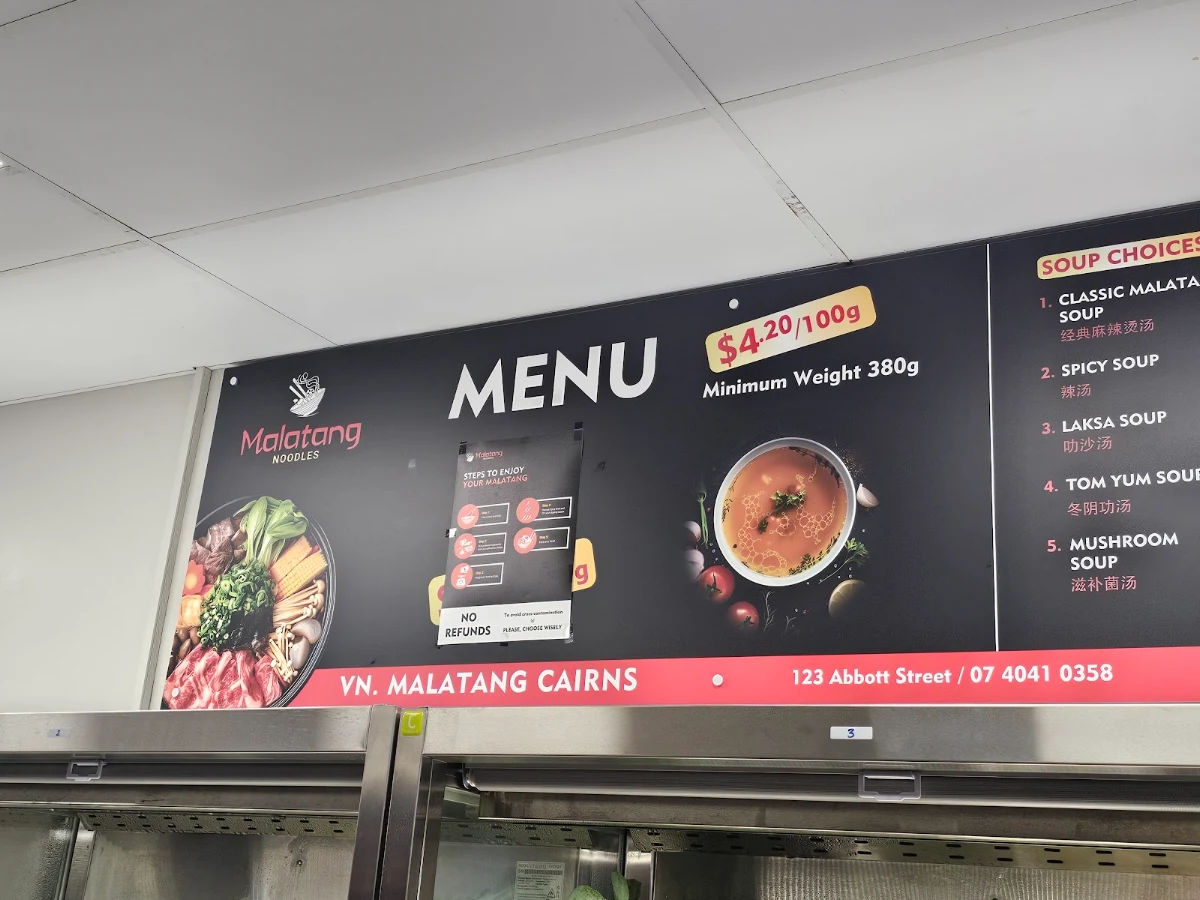 Menu, Malatang Noodles