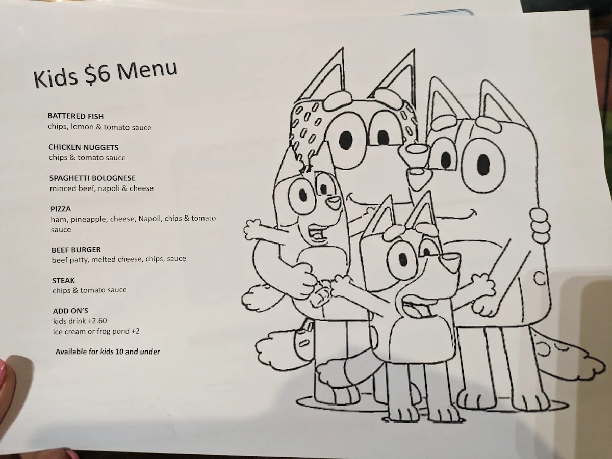 Menu, Grafton Hotel