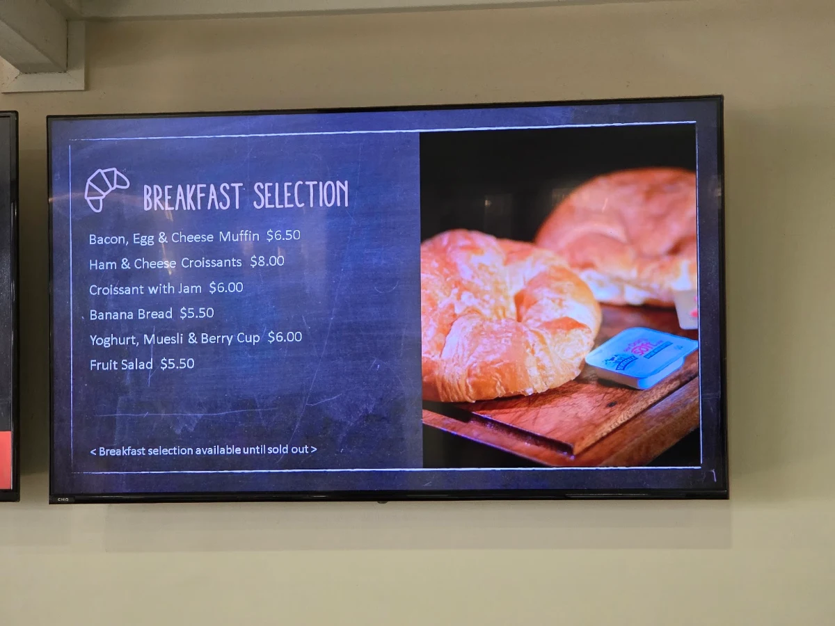 Menu, The Coffee Lounge