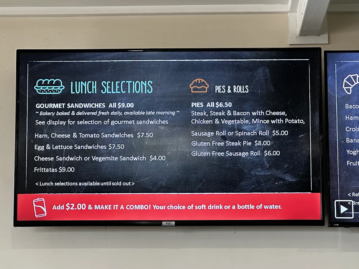 Menu, The Coffee Lounge