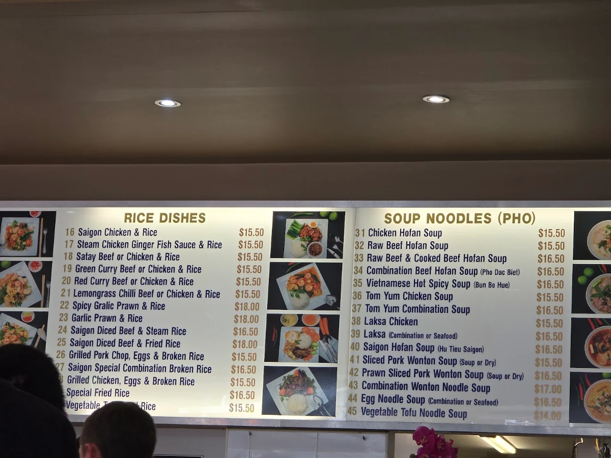 Menu, Saigon