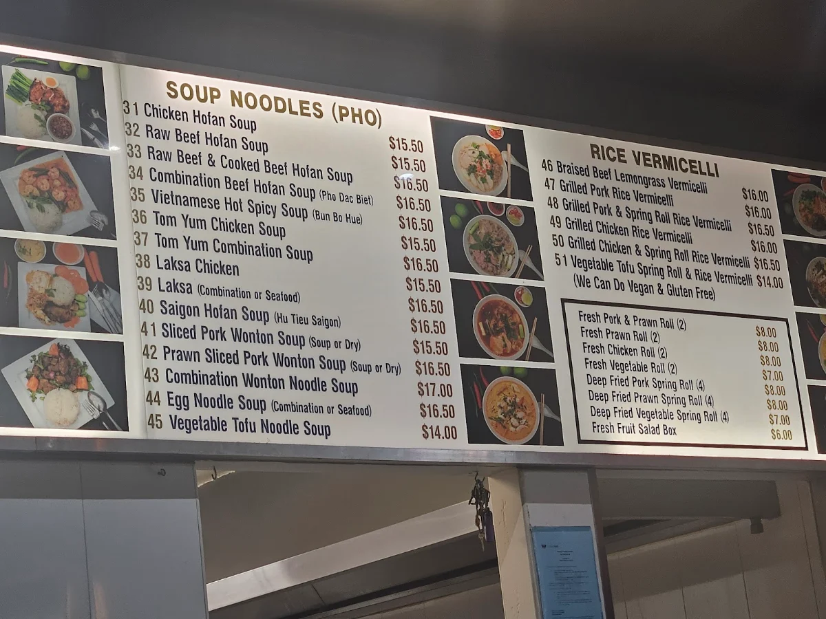 Menu, Saigon