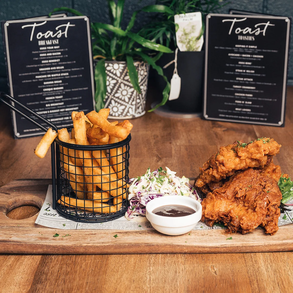 Menu, Toast Cafe