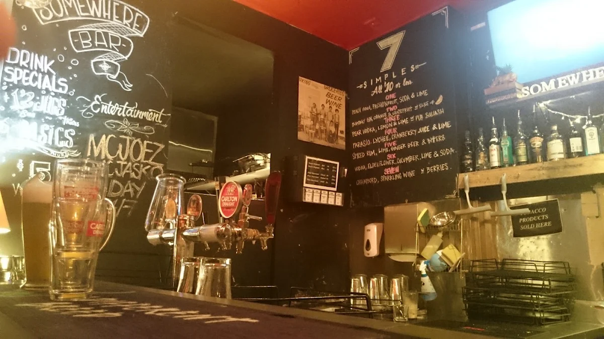 Menu, Somewhere Bar