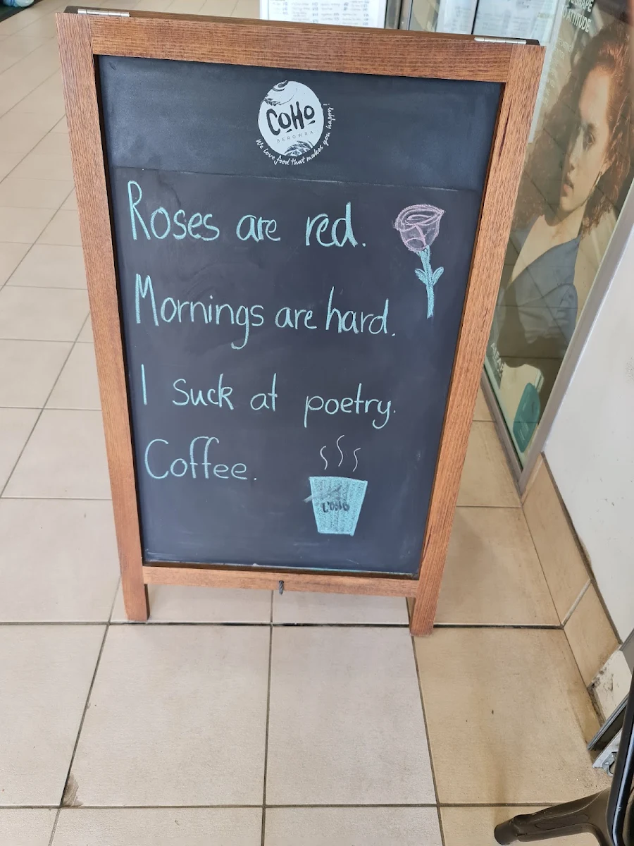 Menu, CoHo Berowra