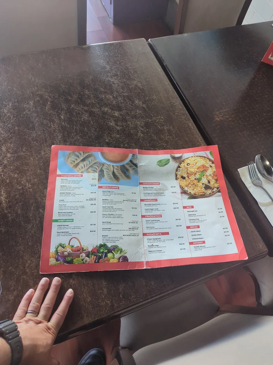 Menu, Bhetghat Restaurant & Bar ( Nepalese Restaurant)
