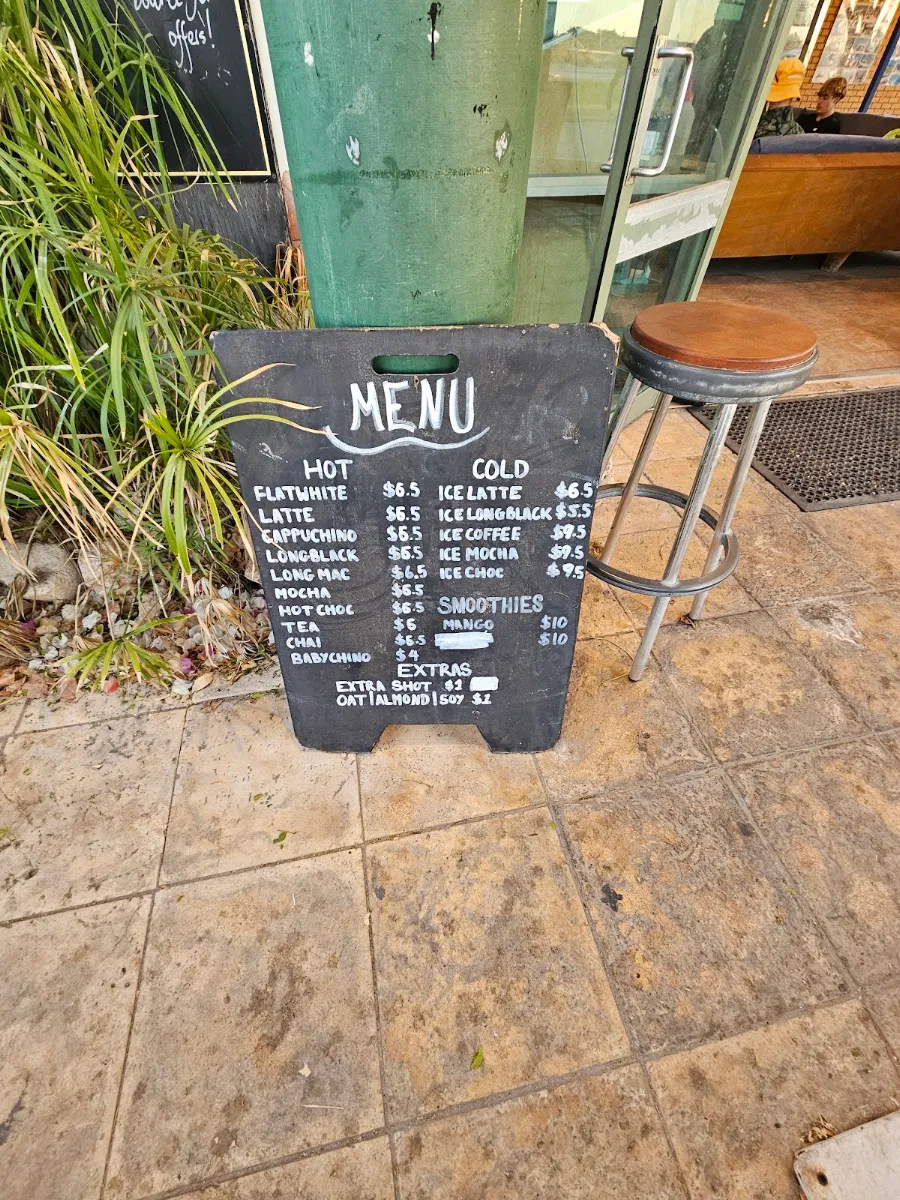 Menu, Reef Cafe