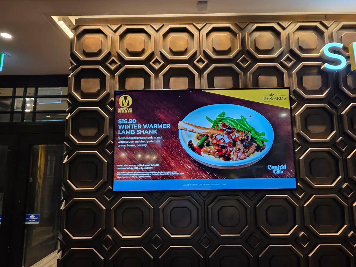 Menu, Central Café