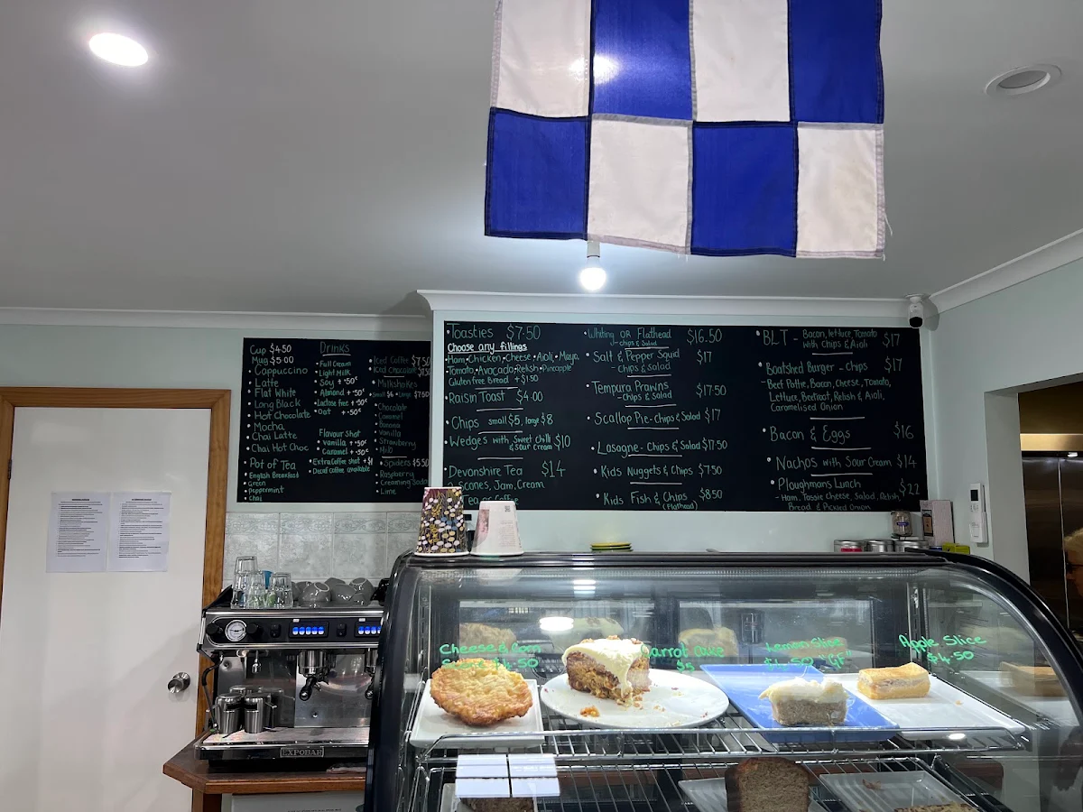 Menu, The Boatshed Cafe
