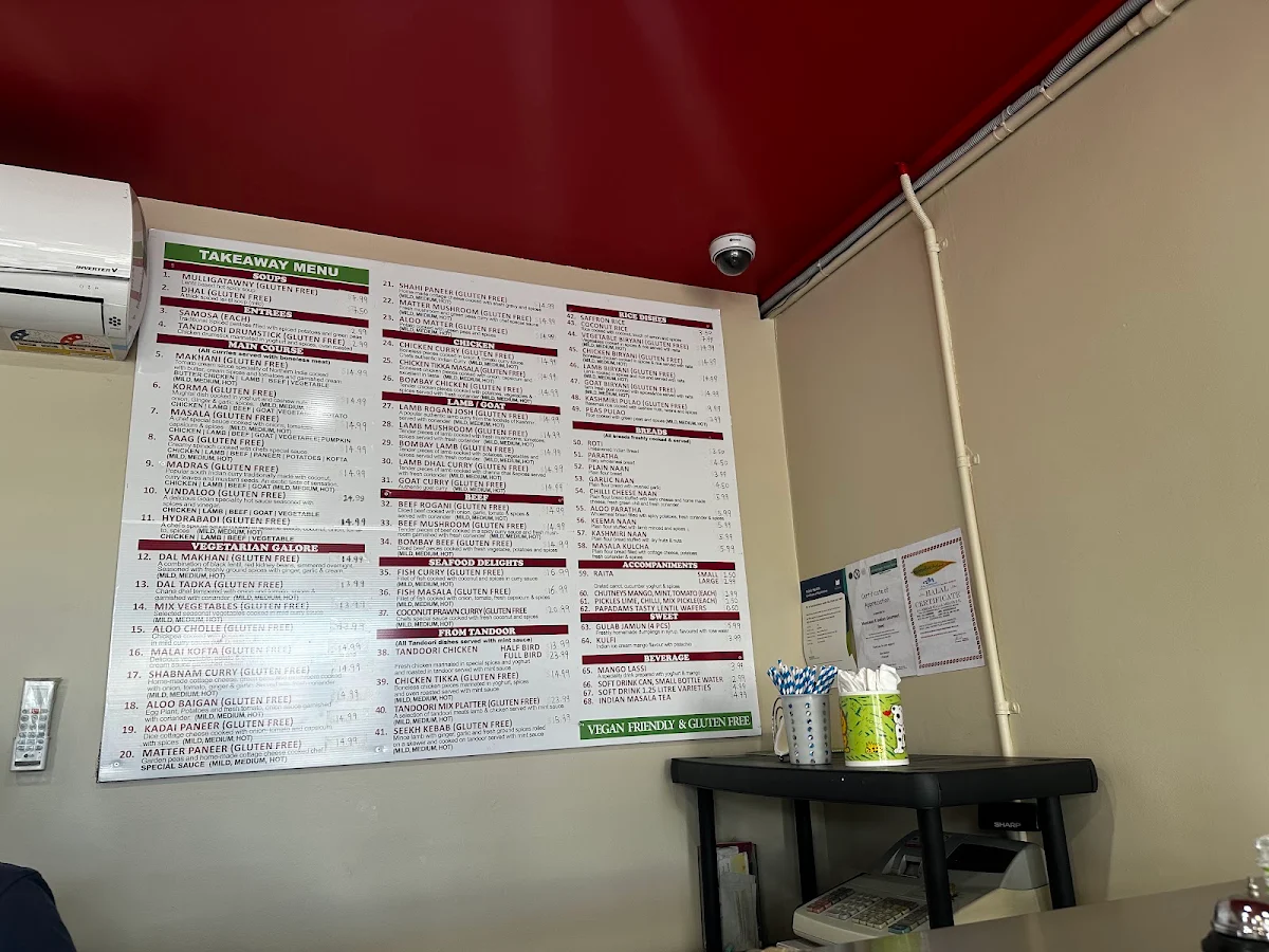 Menu, Desi Vibes