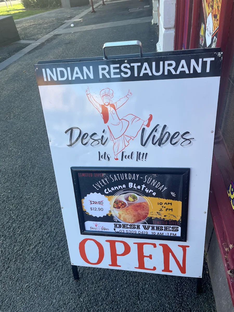 Menu, Desi Vibes