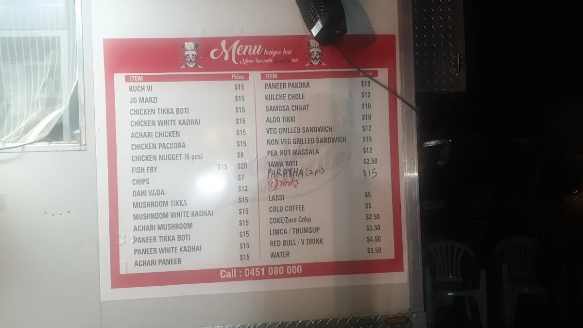 Menu, 2 Massi de Munde springvale