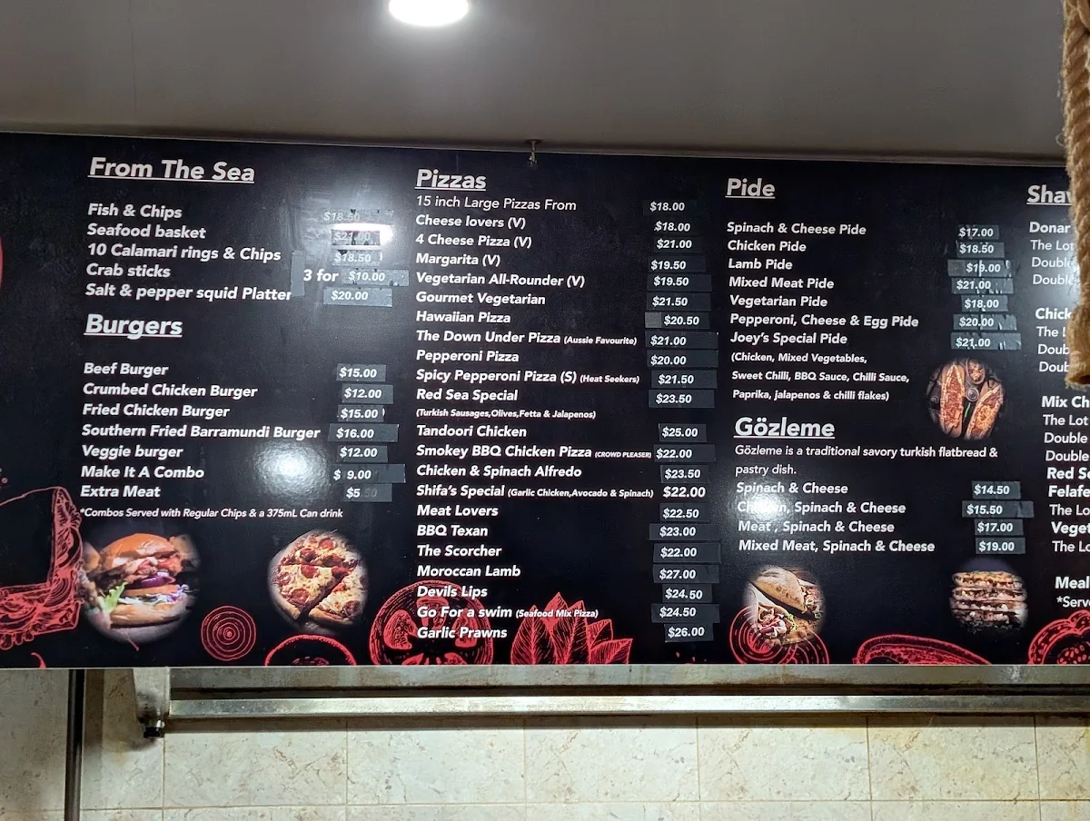 Menu, 6061 Cafe & Shisha Lounge