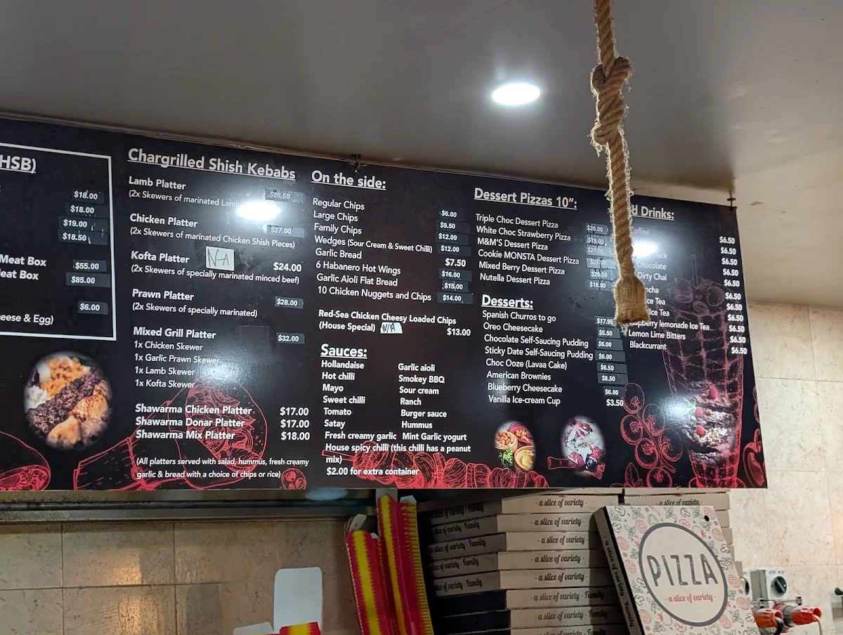 Menu, 6061 Cafe & Shisha Lounge