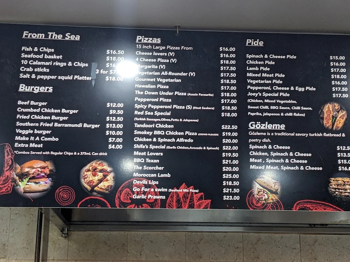 Menu, 6061 Cafe & Shisha Lounge
