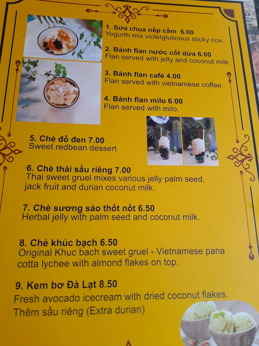 Menu, Anh Tuk
