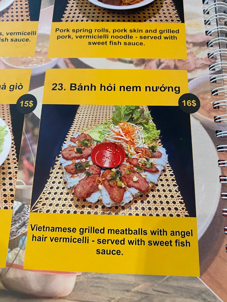 Menu, Anh Tuk