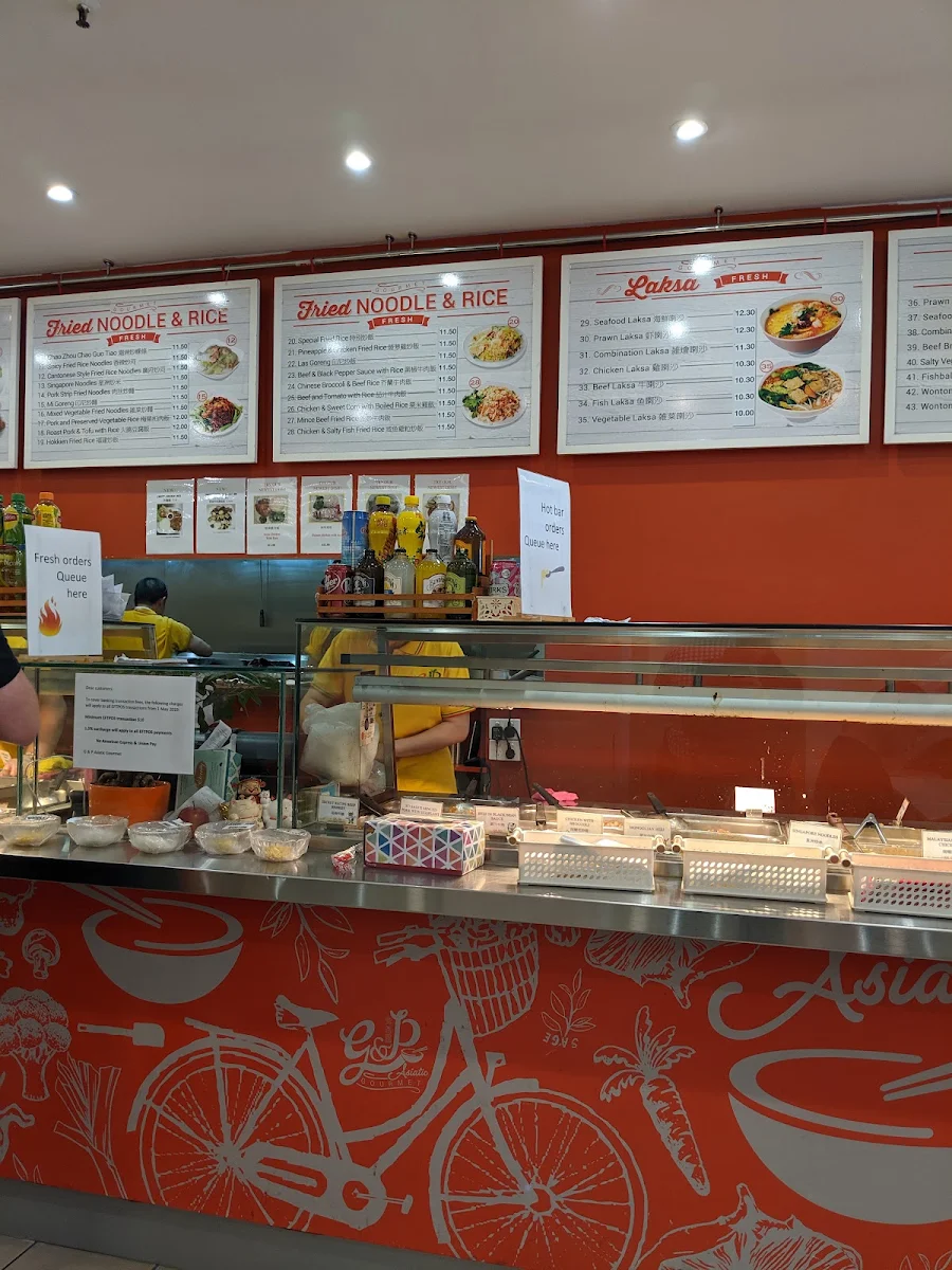 Menu, G and P Asiatic Gourmet