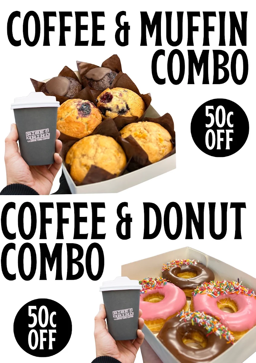 Menu, Rise & Grind Drive Thru Coffee Preston