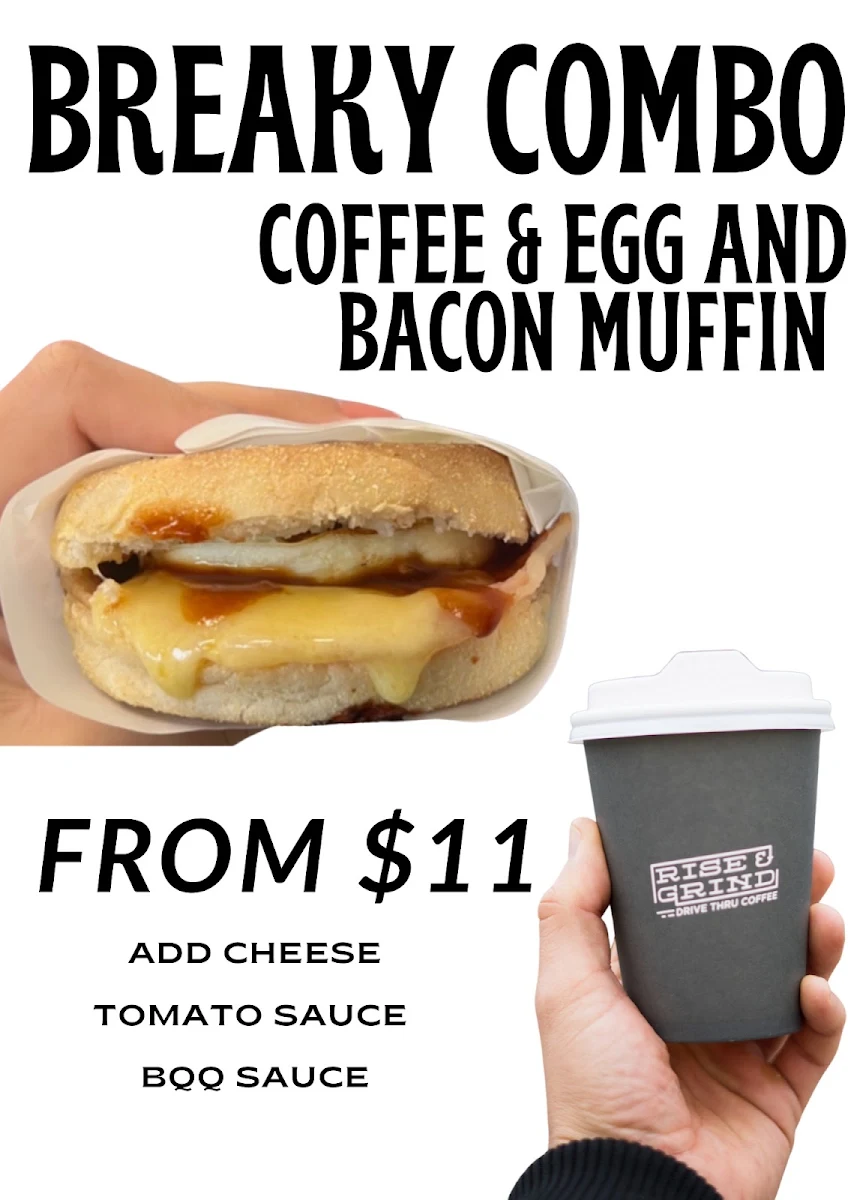 Menu, Rise & Grind Drive Thru Coffee Preston
