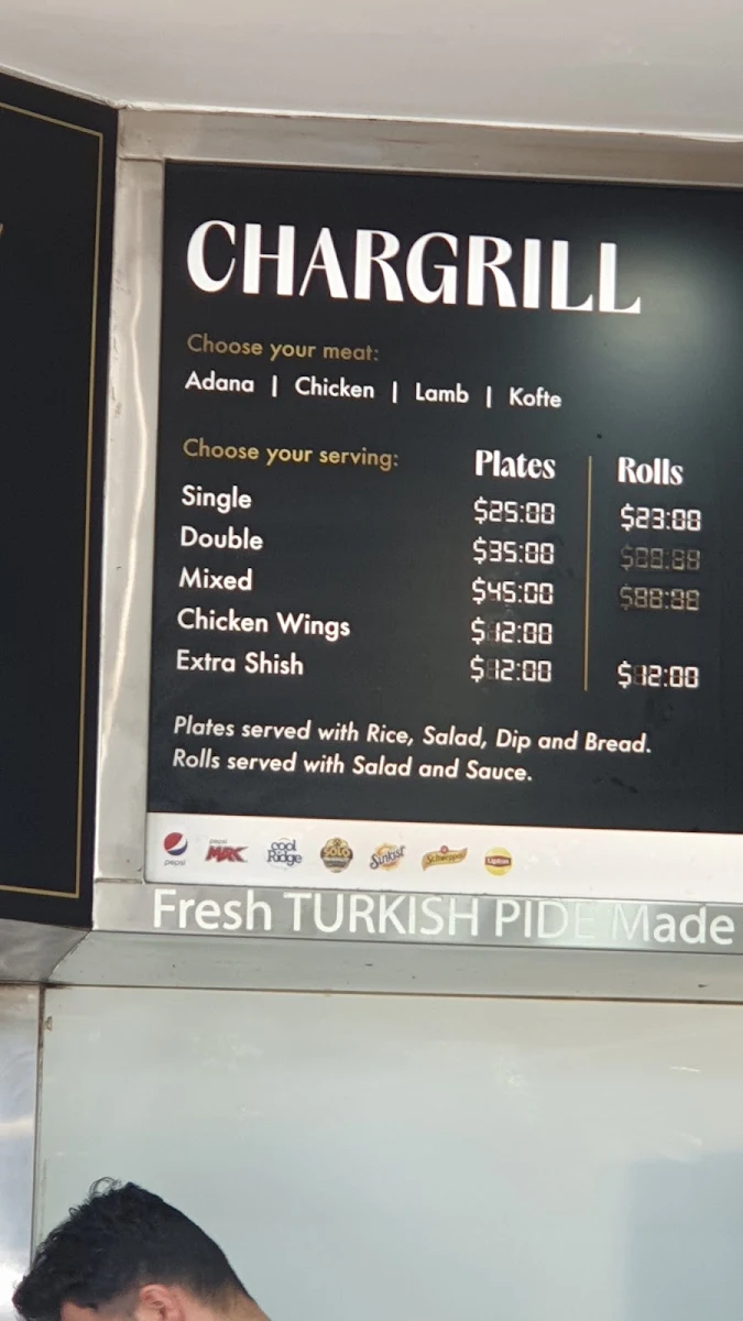 Menu, Galata Grills Kebab & Pide