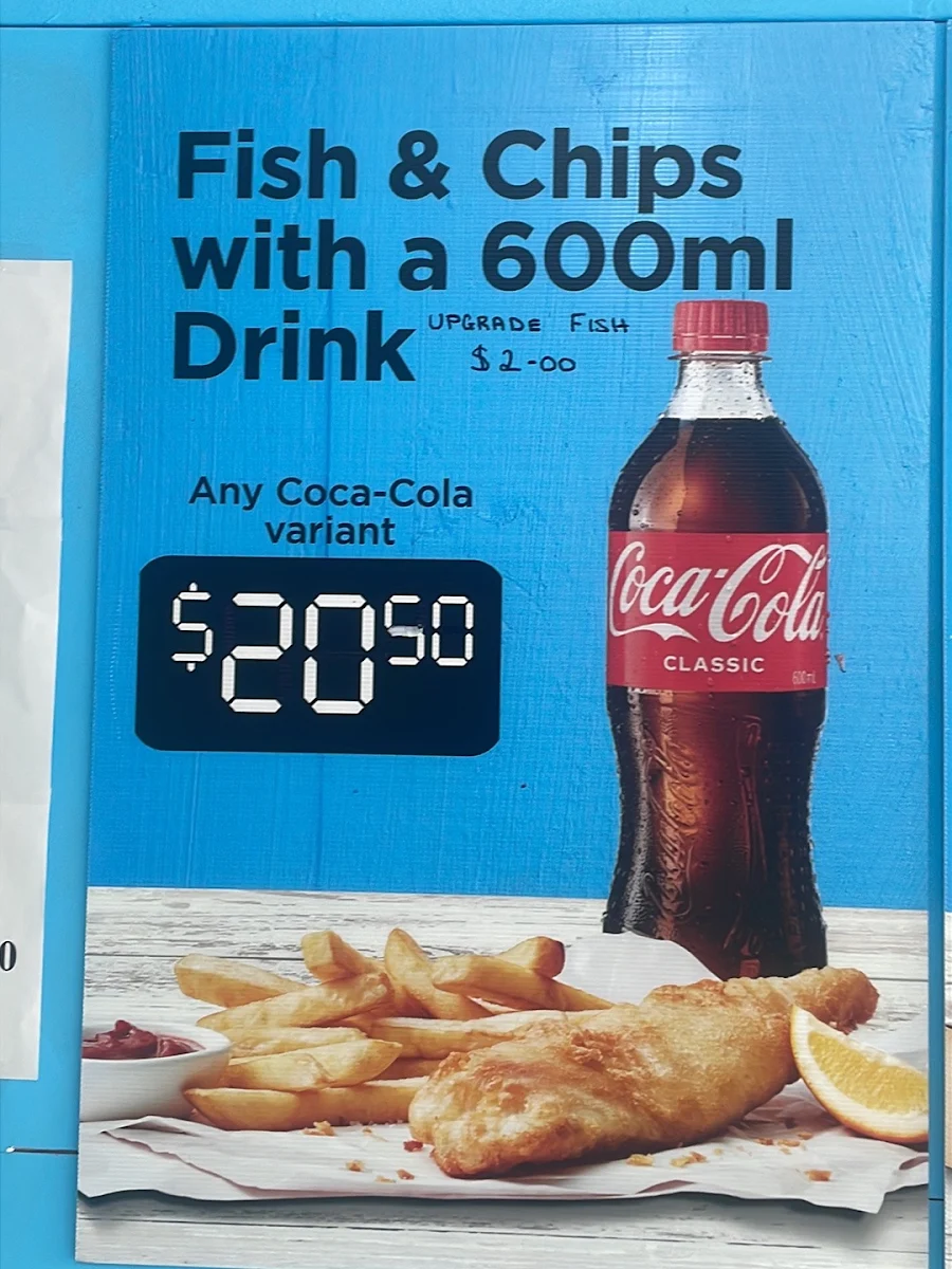 Menu, The Fish Centre