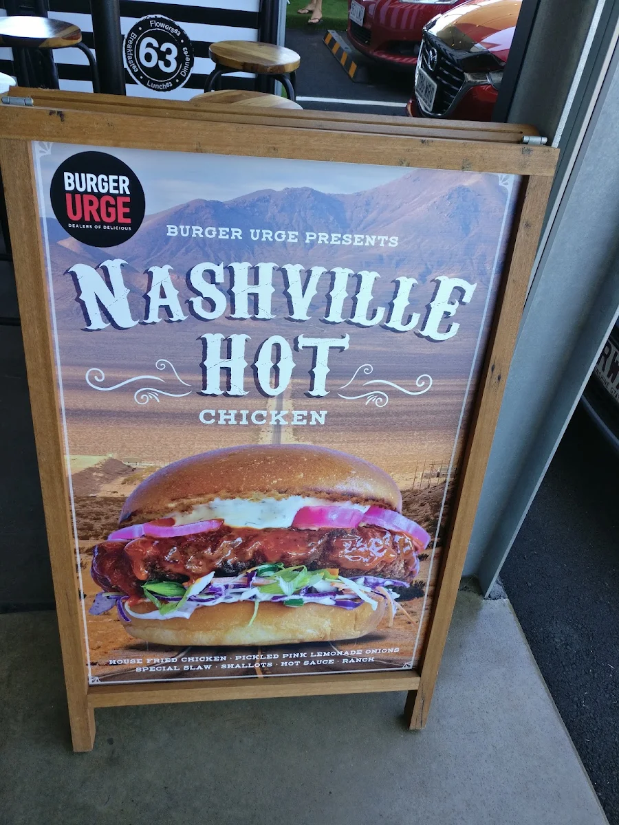 Menu, Burger Urge (Toowoomba)