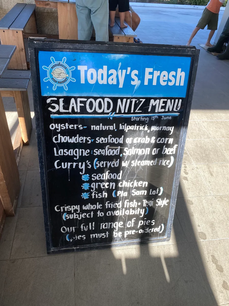 Menu, Noosaville Fish Market