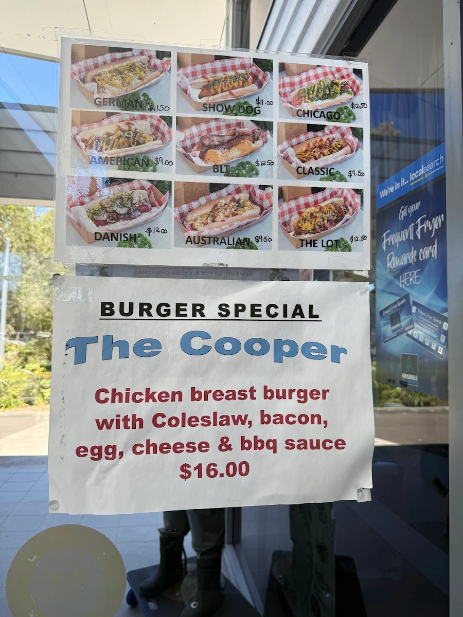 Menu, Noosaville Fish Market