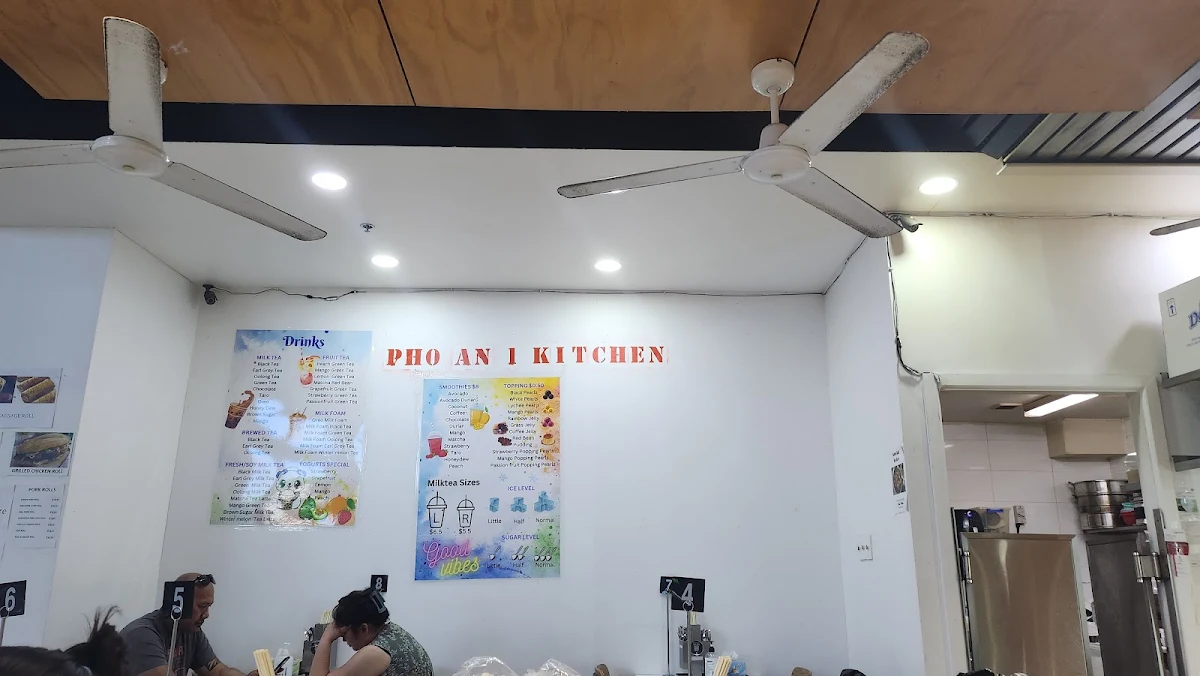 Menu, Pho An 1 Kitchen