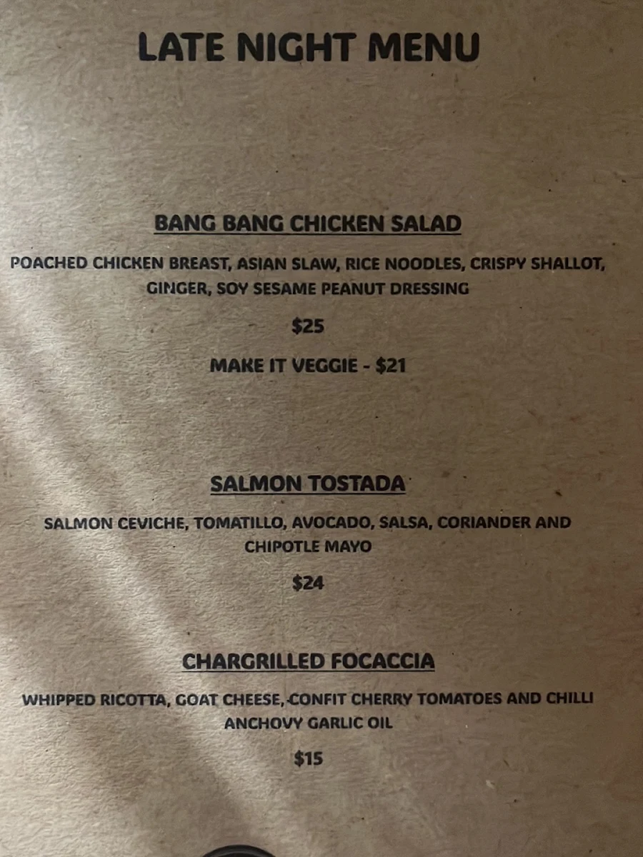 Menu, 4 Pines Brew Pub Manly