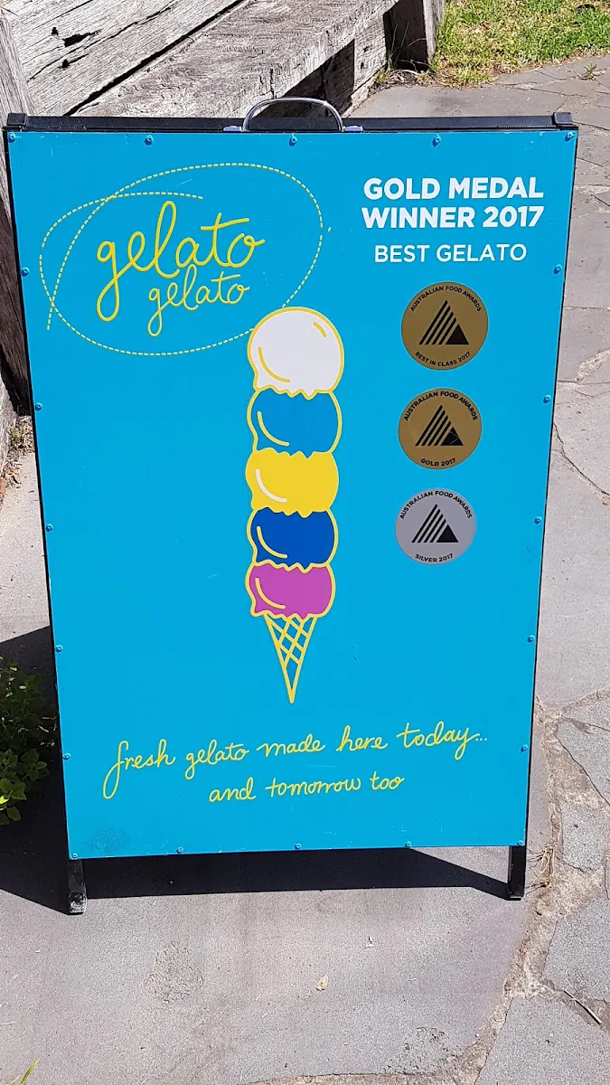 Menu, Gelato Gelato