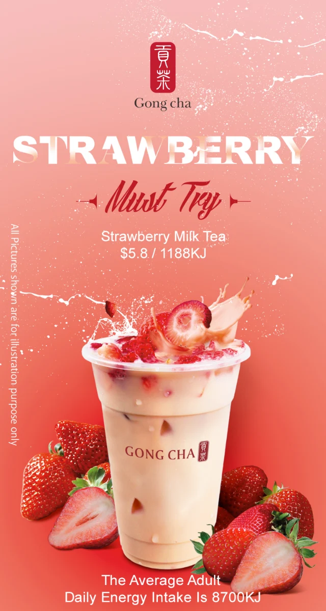 Menu, Gong cha Craigieburn Shopping Central