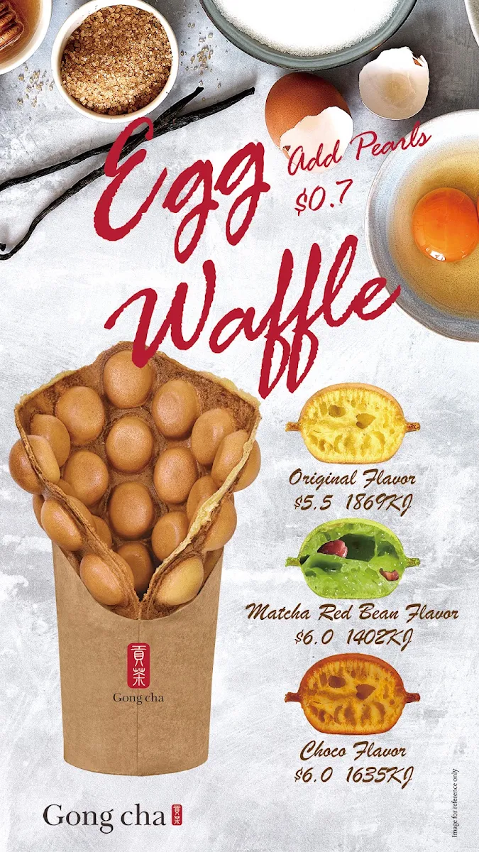 Menu, Gong cha Craigieburn Shopping Central