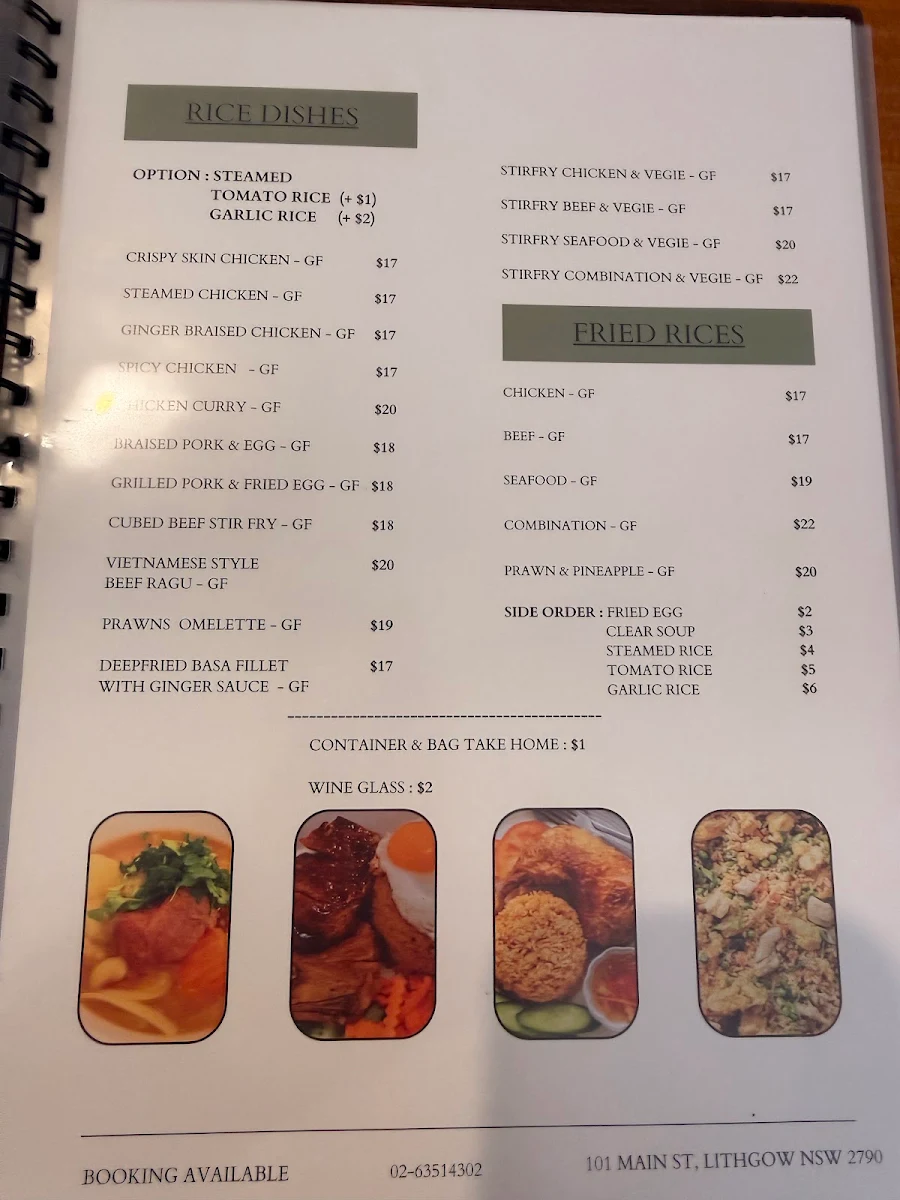 Menu, PHO 68 QUAN