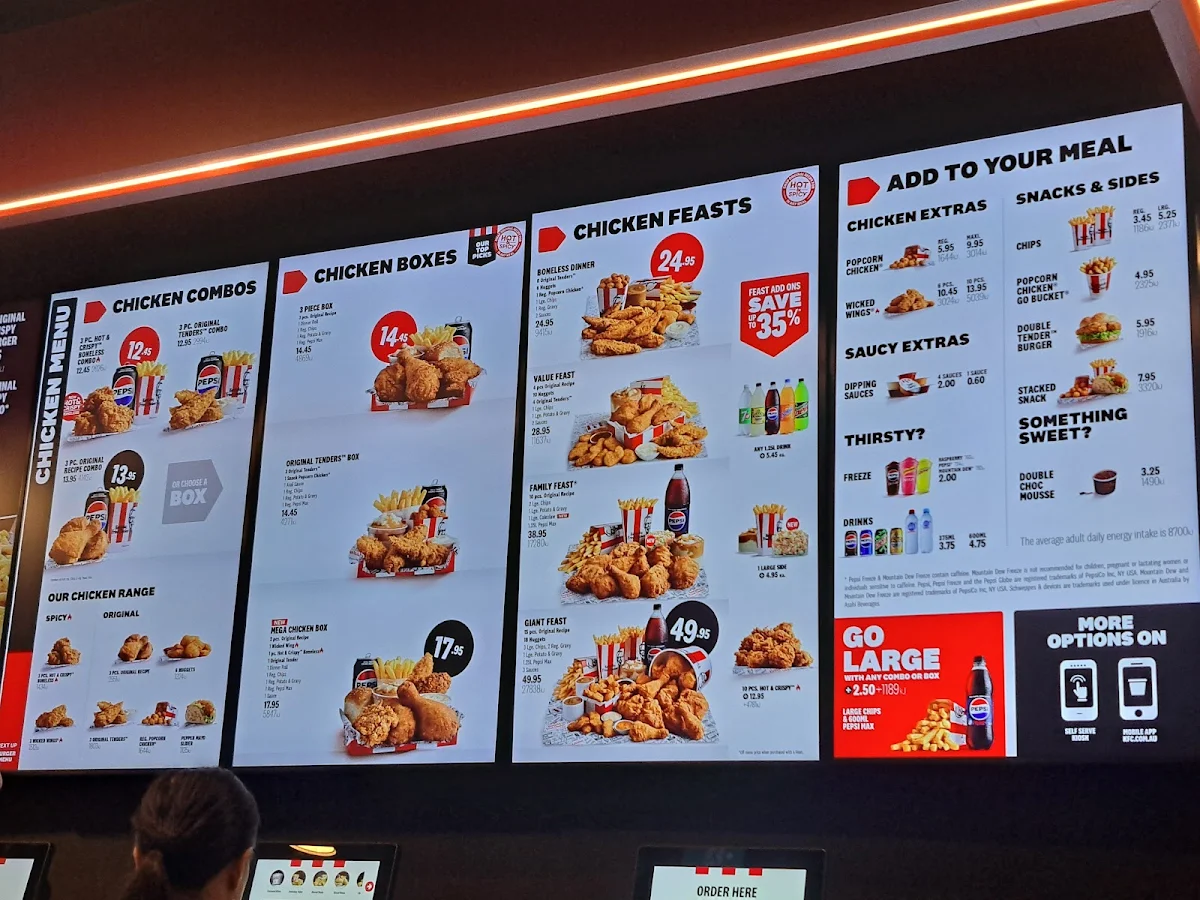 Menu, KFC North Lakes