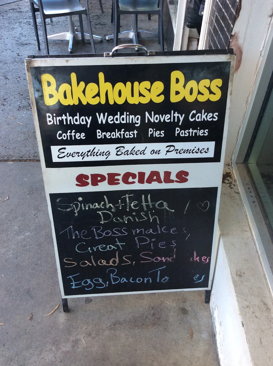 Menu, Bakehouse Boss
