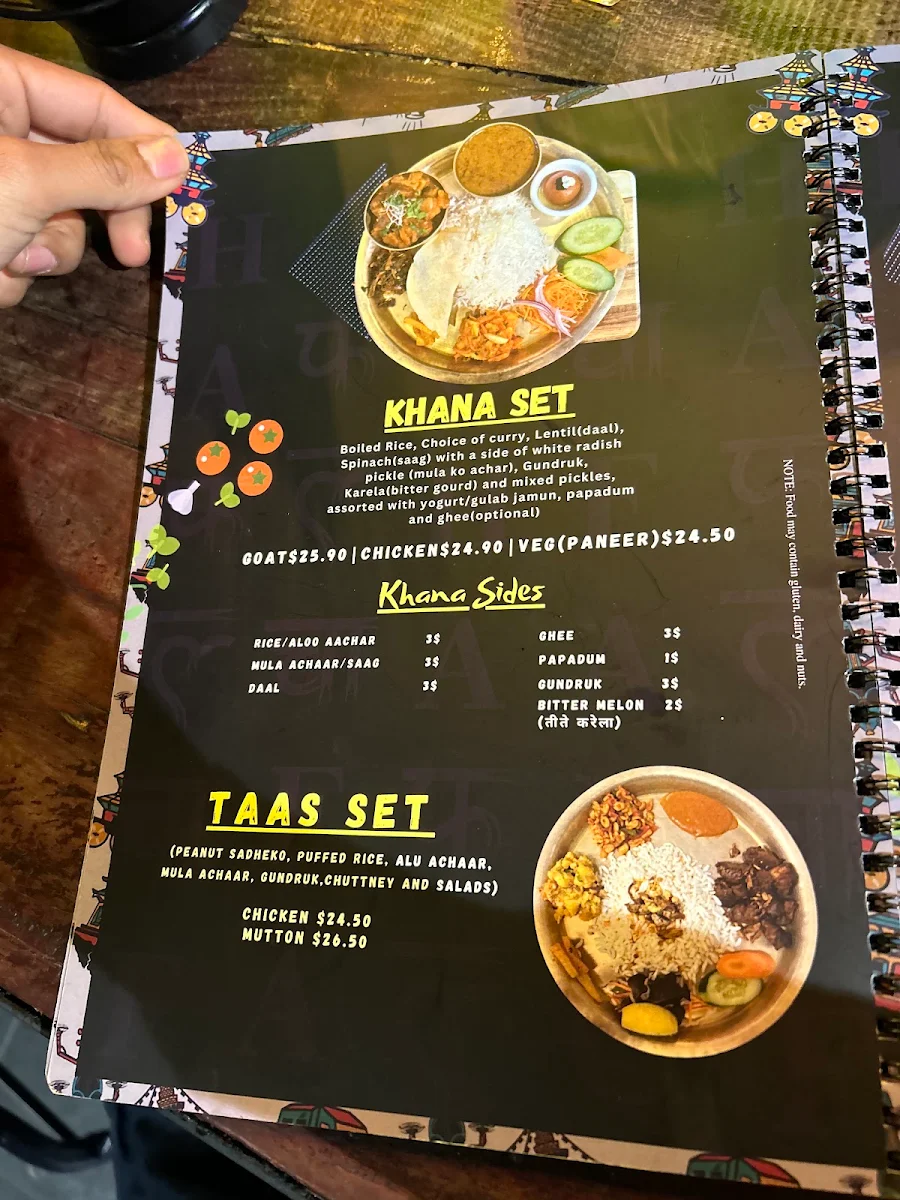 Menu, Falcha Town Hall