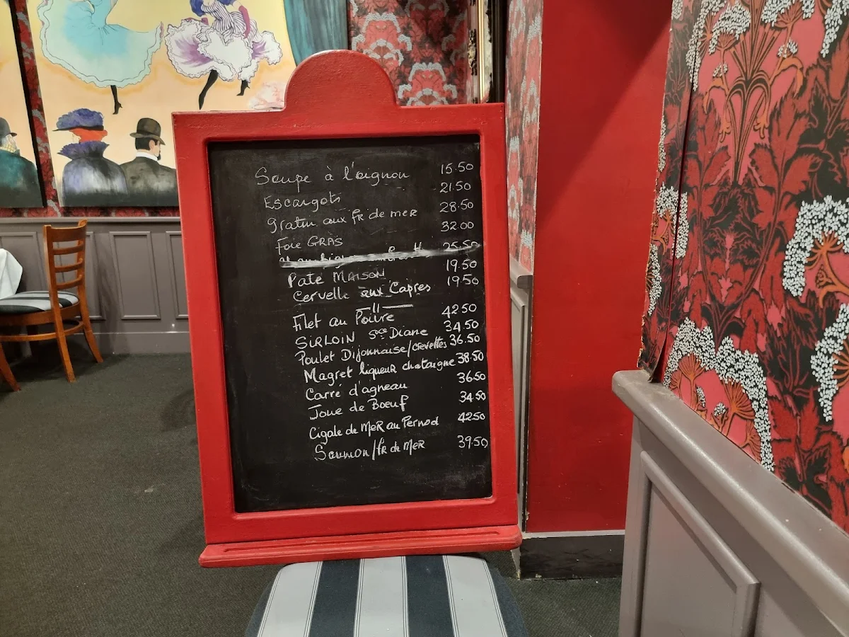 Menu, Chez Pascal French Restaurant