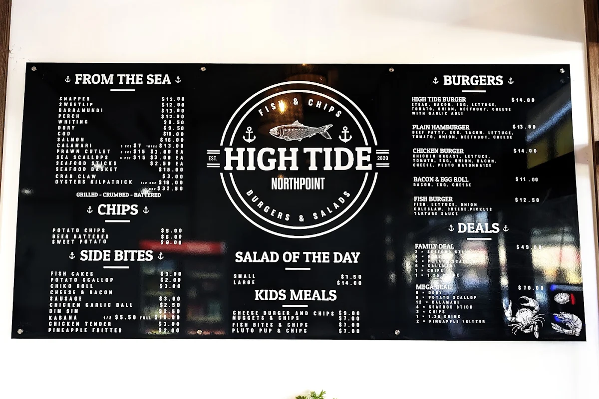 Menu, Hightide Northpoint