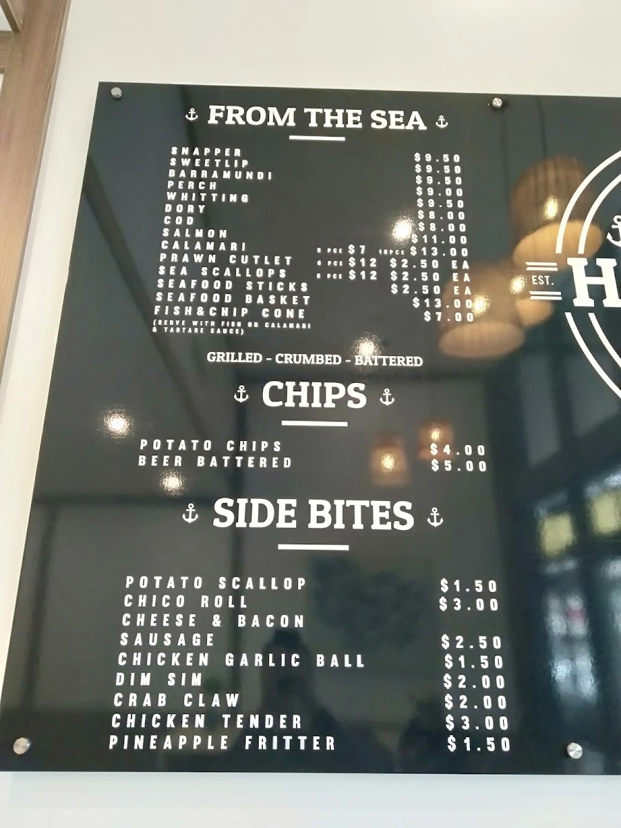 Menu, Hightide Northpoint