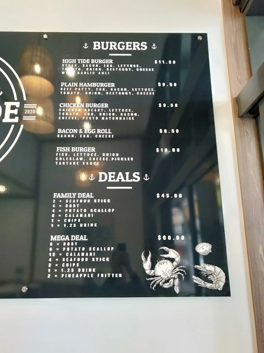 Menu, Hightide Northpoint