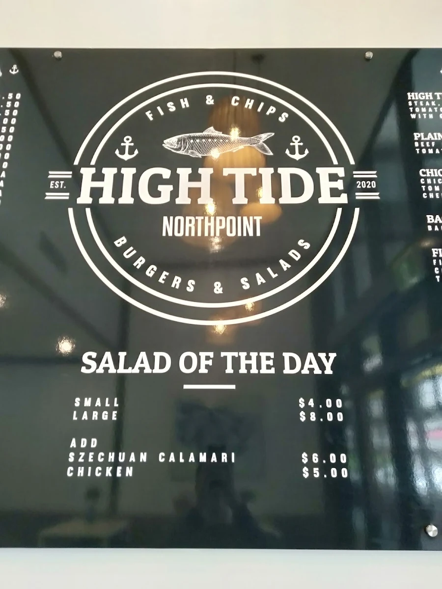 Menu, Hightide Northpoint